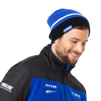 Paddock Blue omkeerbare beanie voor volwassenen