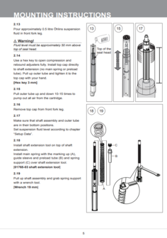 &Ouml;HLINS voorvork Cartridge set Tenere 700 FKA114