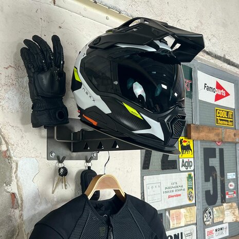 X7 helmet & gear wall mount Matt Black