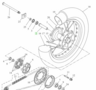 Afstands bus achterwiel origineel Tenere 700 BEH-F5317-00