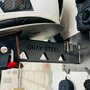 Gray steel X7 helmet & gear wall mount Matt Black